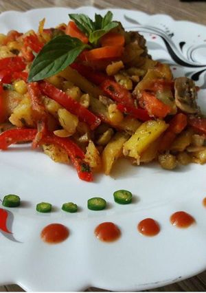 عکسی از دستور خوراک سبزیجات