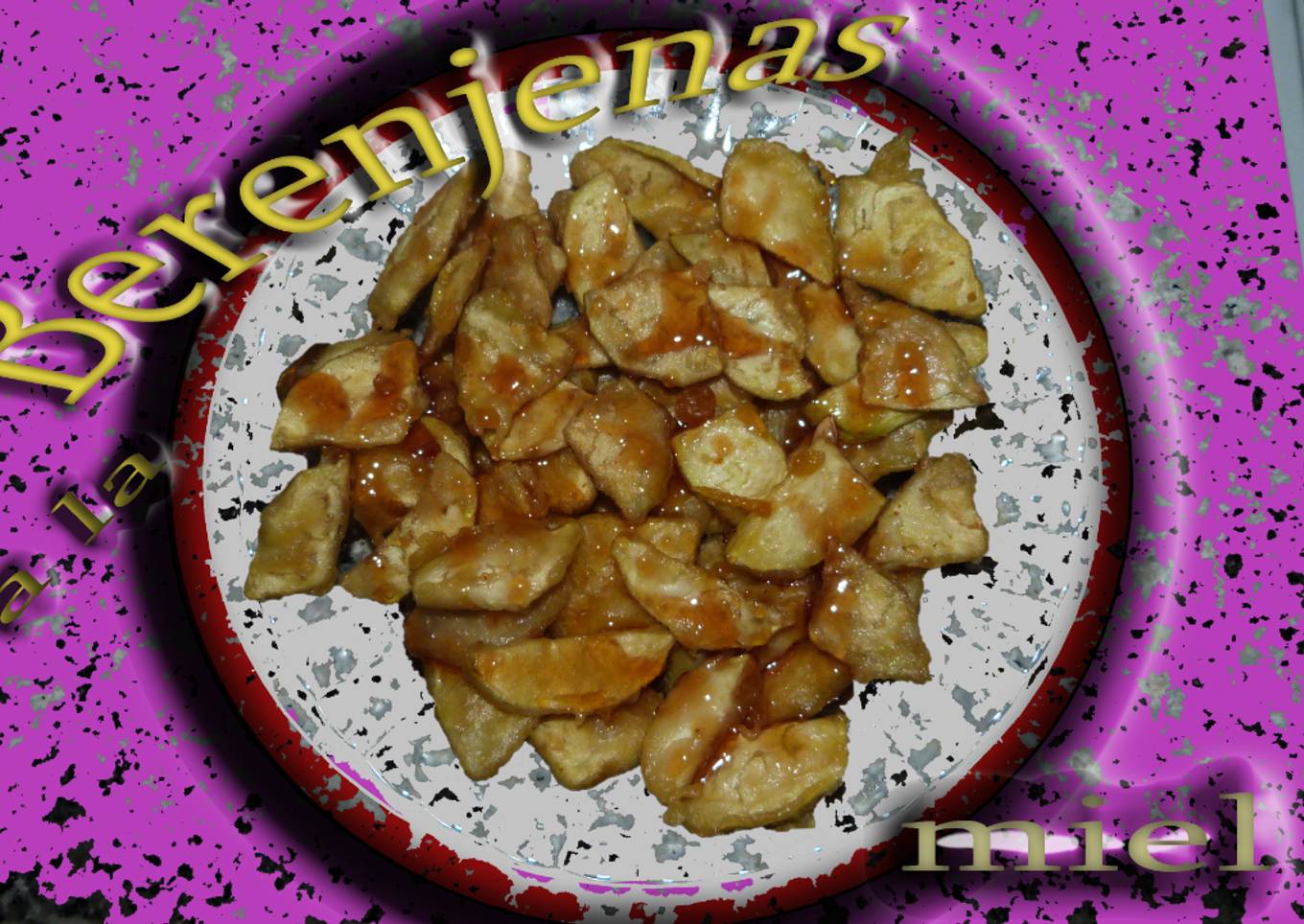Berenjenas a la miel “almíbar de canela y limón”