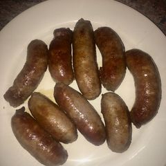 A picture of Pork sausages.