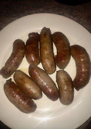A picture of Pork sausages.