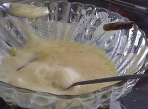 Una foto de Espuma de Vainilla con tapioca las correa
