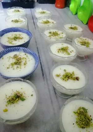 صورة لوصفة رز بحليب بالفانيلا 😋😋