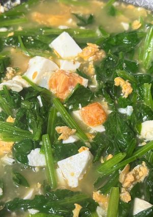 Foto resep Bayam Horenzo Dua Telur