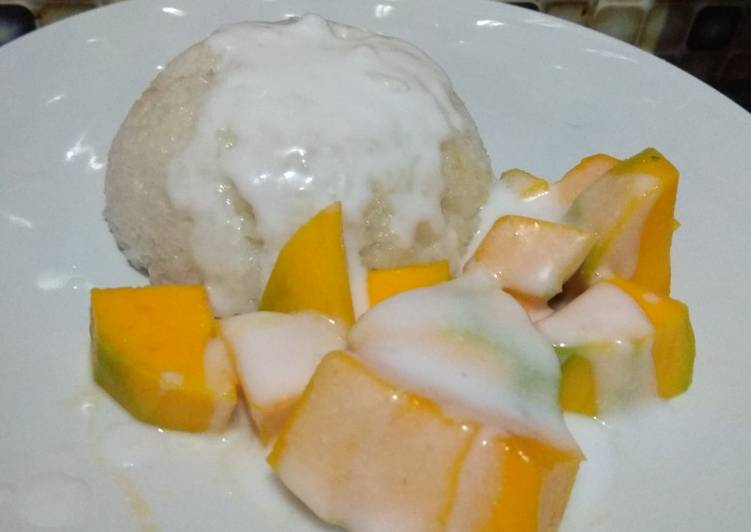 Resep Manggo sticky rice Anti Gagal