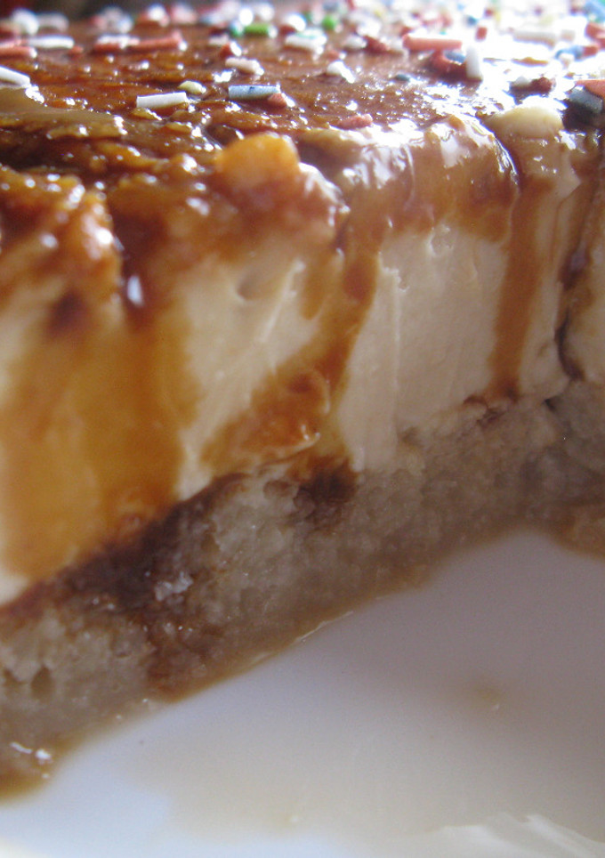 Una foto de Tarta de turrón blando