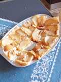 Sfoglia con pere,gorgonzola,noci e miele