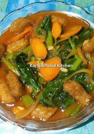 Foto resep Tumis sawi tempura wortel