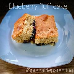 A picture of Blueberry fluff cake 🥮.