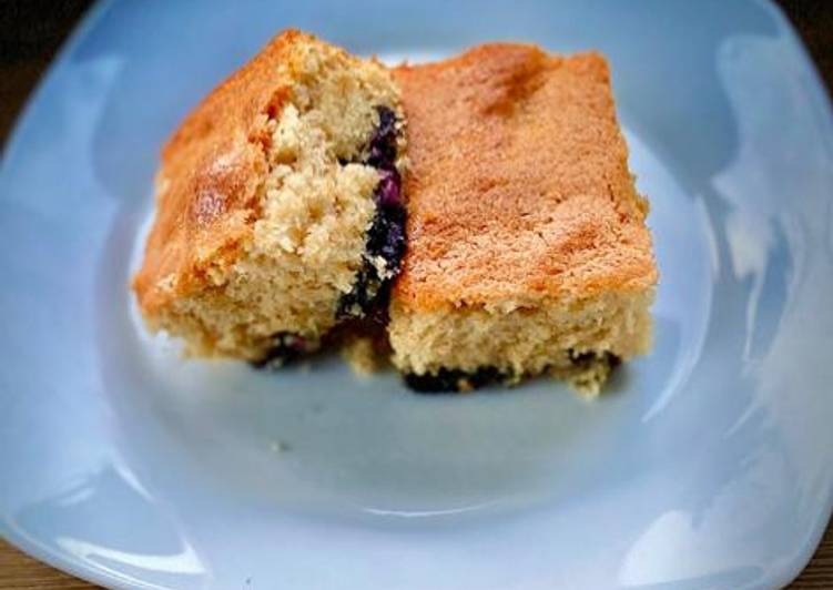 blueberry fluff cake ? recipe main photo