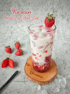 Foto resep Korean Strawberry Milk latte