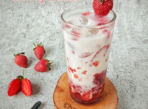 Foto resep Korean Strawberry Milk latte