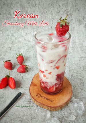 Foto resep Korean Strawberry Milk latte