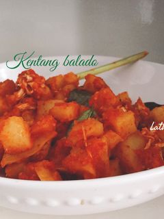 Foto resep Kentang balado pedas