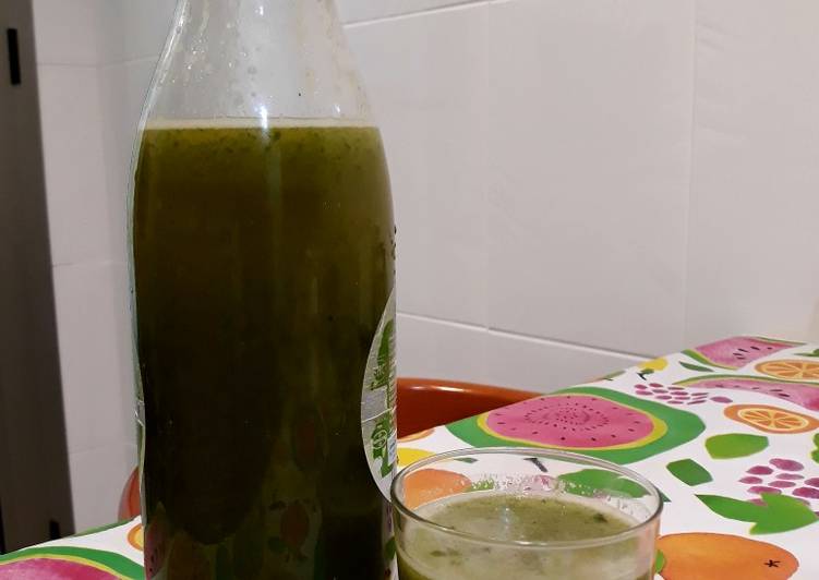 Infusión de clorofila con té verde a la menta