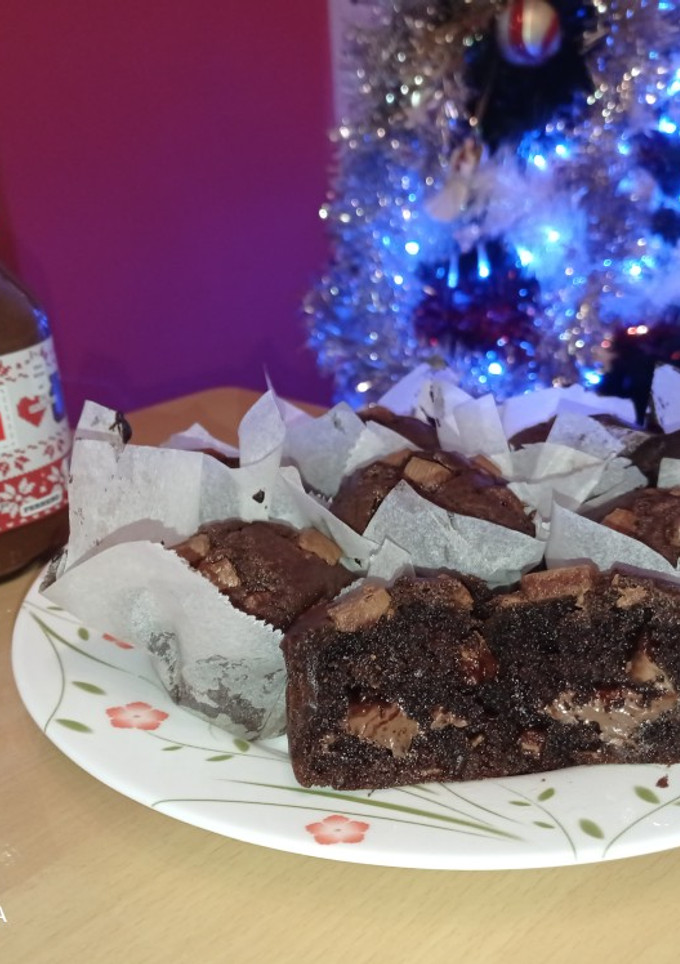 Una foto de Muffins rellenas de Nutella