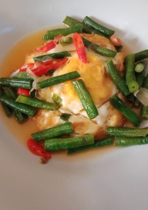 Foto resep (15) Tauco TKP (Telur Kacang Panjang) ala De🤭😂😍