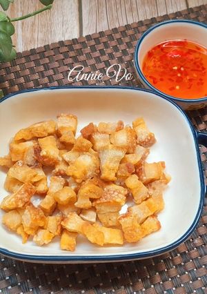 Hình của món Tóp mỡ da giòn.