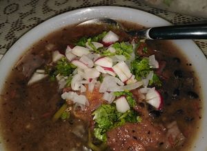 Una foto de Frijol con puerco o internacional