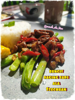 Foto resep Buncis Daging Sapi ala Szechuan