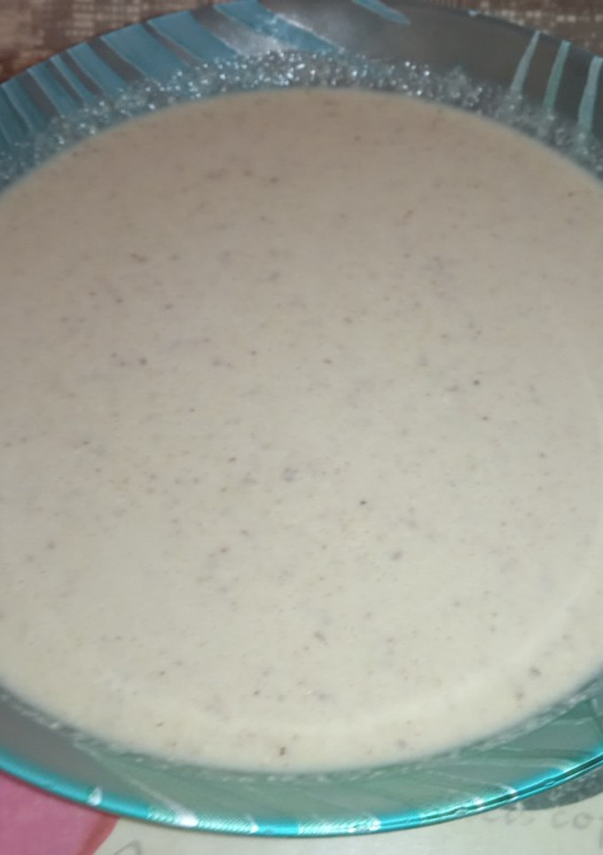 Una foto de Ajoblanco de pistachos