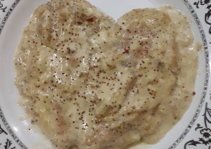 Poulet crème moutarde dijon ❤