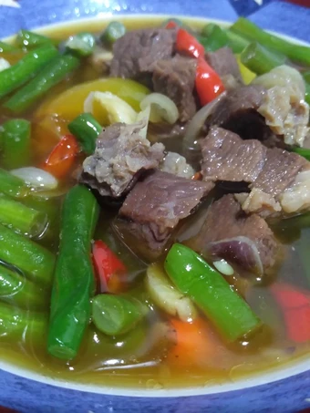 Langkah Mudah untuk Menyiapkan Resep Asem asem daging sapi buncis yang Lezat Sekali