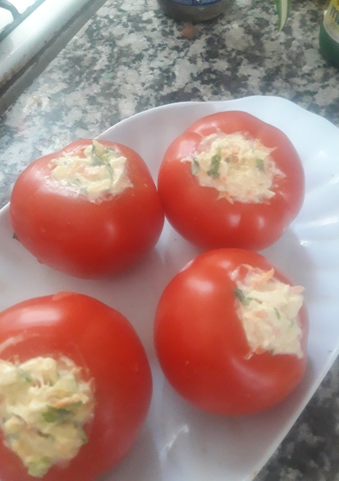Una foto de Salpicón de pollo en tomate