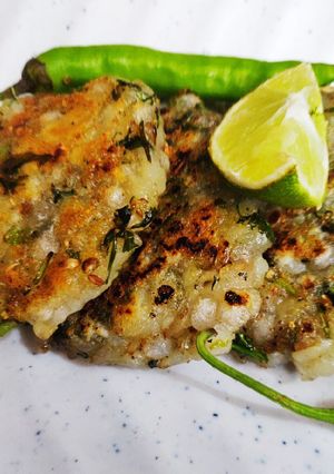 A picture of Sabudana tikki.
