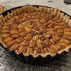 A picture of Bourbon Pecan Pie.