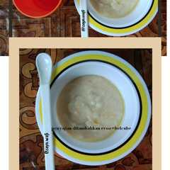 A picture of Bubur daging ayam wortel Mpasi 6month simple enak.