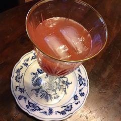 California Farm Watermelon Wine and Pickled Rind A picture of California Farm Watermelon Wine and Pickled Rind.