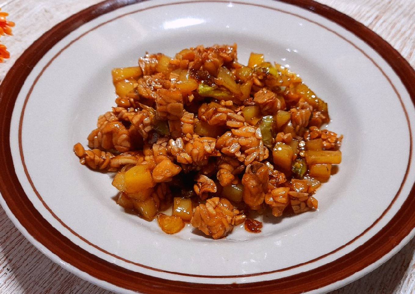 Sambel goreng kentang tempe anti basi