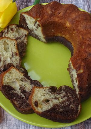 Gluténmentes, laktózmentes, ch. csökkentett, kakaós, túrós kuglóf recept fotója