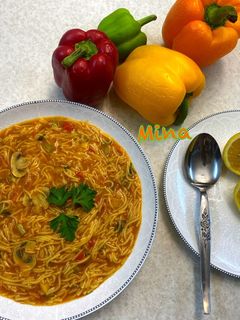 عکسی از دستور سوپ ورمیشل خوشمزه