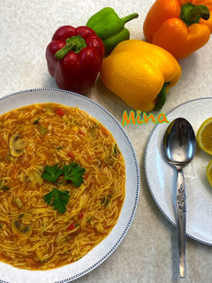 عکسی از دستور سوپ ورمیشل خوشمزه