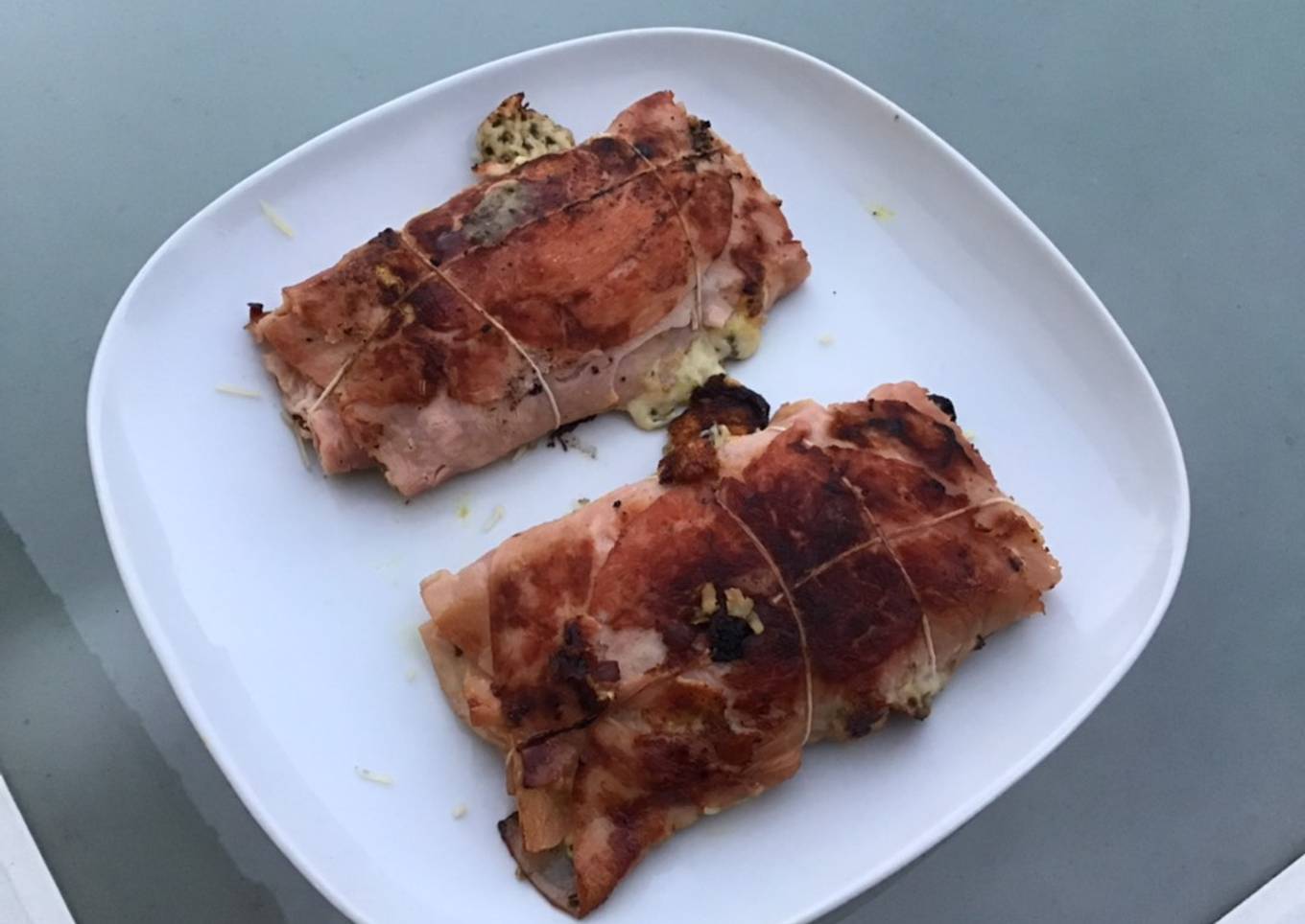 Roulés de jambon à l emmental, moutarde, basilic et origan façon paupiette