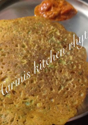 A picture of Pittu (besan dosa).