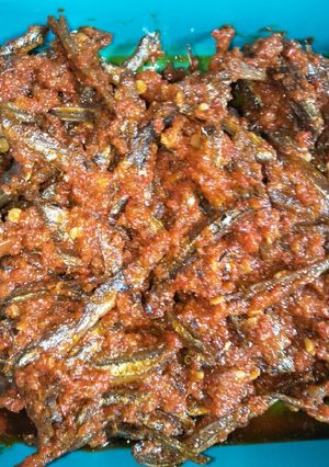Foto resep Sambalado teri simpel #BikinRamadanBerkesan