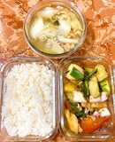 Cơm ngon nhà Huý 🏡: Mực xào rau củ - Canh cải thảo nấu thịt tôm khô