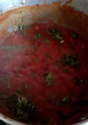 A picture of Chilli tomatoes stew.