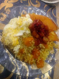 عکسی از دستور کئی پلا (کدو پلو)