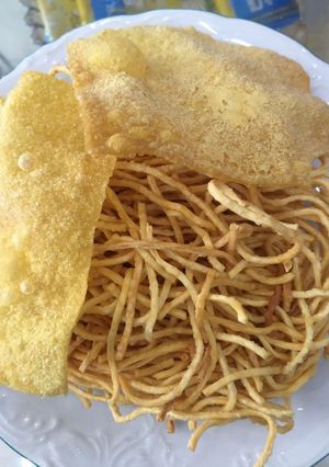 Hình của món Mì xào giòn siêu ngon.