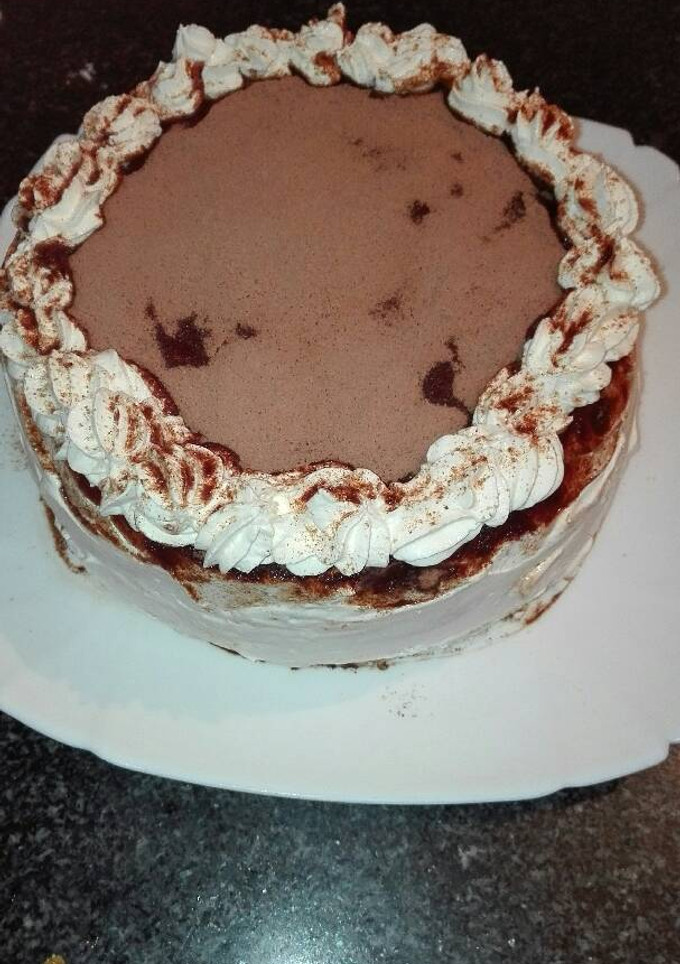 Una foto de Tiramisú con crema de whisky