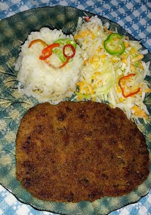 Una foto de Milanesa de porotos