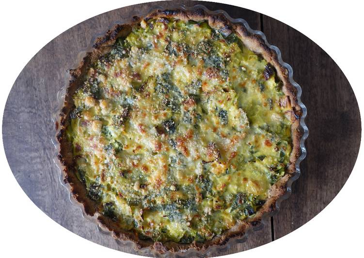 La Recette Pas à Pas Quiche aux poireaux, crevettes &amp; curry - IG Bas