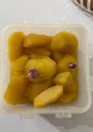عکسی از دستور کمپوت سیب 🍏🍎