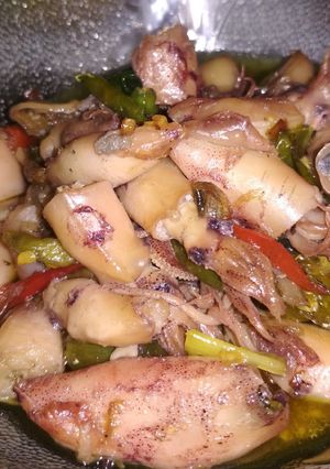 Foto resep Cumi asin bumbu iris