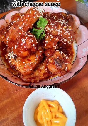 Foto resep Ayam Richesee kW/spicy chicken wings