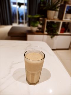 Hình của món Sinh tố chuối bơ đậu phộng.