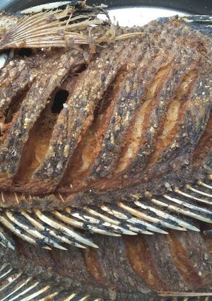 A picture of Fried fish.